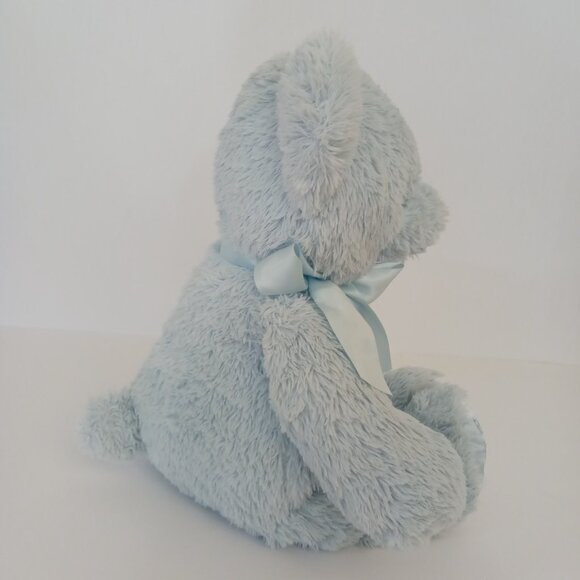 The Bearington Collection 14” Baby’s First Bear Teddy Blue Stuffed Plush Lovey - Picture 5 of 9